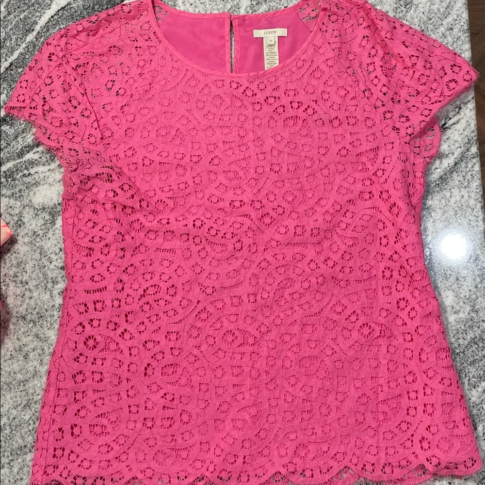 Jcrew pink shirt